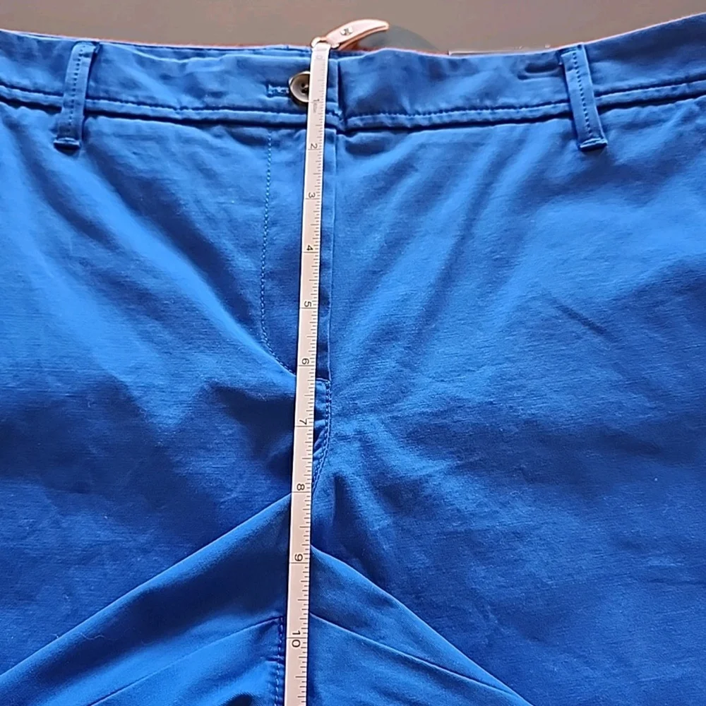 Talbots NWT Women's Blue Relaxed Chino Shorts,Inseam 7", 98% Cotton,Beach Casual - Picture 6 of 7